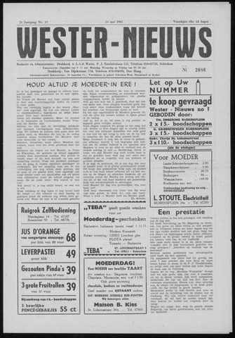 Wester Nieuws 1961-05-10