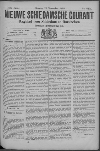 Nieuwe Schiedamsche Courant 1898-11-22