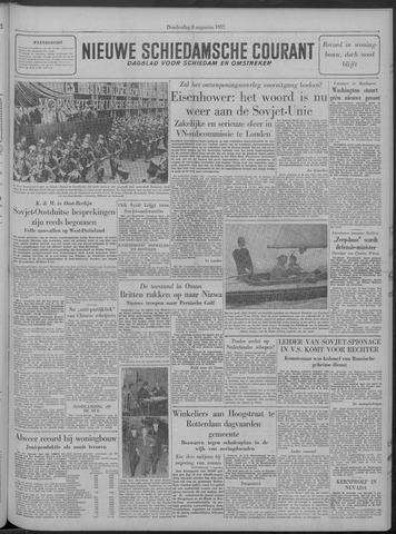 Nieuwe Schiedamsche Courant 1957-08-08