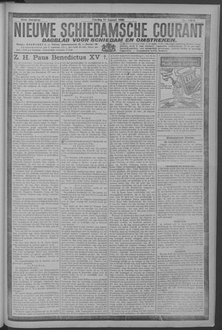 Nieuwe Schiedamsche Courant 1922-01-24
