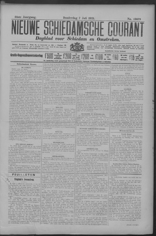 Nieuwe Schiedamsche Courant 1921-07-07