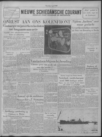 Nieuwe Schiedamsche Courant 1957-04-01