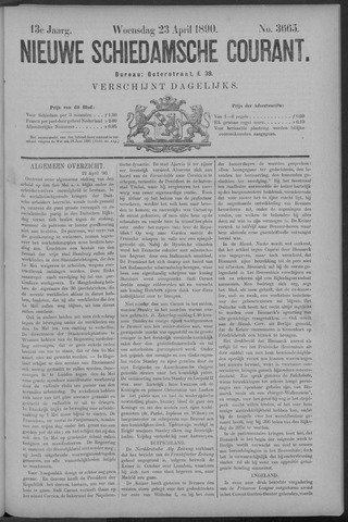 Nieuwe Schiedamsche Courant 1890-04-23
