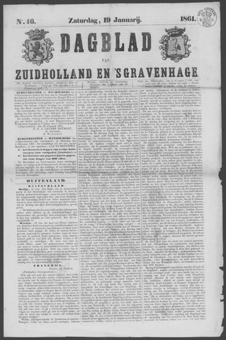 Dagblad van Zuid-Holland 1861-01-19
