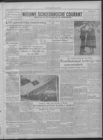 Nieuwe Schiedamsche Courant 1954-10-21