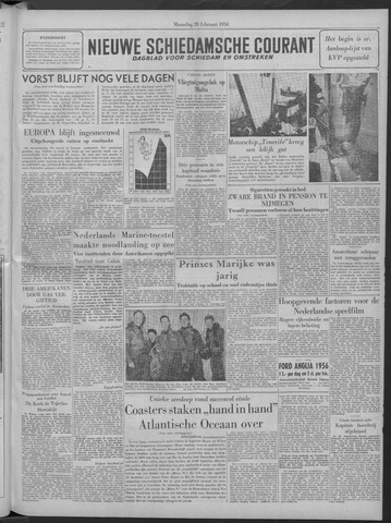 Nieuwe Schiedamsche Courant 1956-02-20