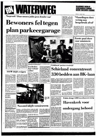 Rotterdamsch Nieuwsblad / Schiedamsche Courant / Rotterdams Dagblad / Waterweg / Algemeen Dagblad 1985-03-01