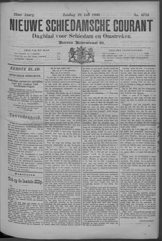 Nieuwe Schiedamsche Courant 1900-07-29