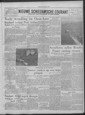 Nieuwe Schiedamsche Courant 1954-10-12
