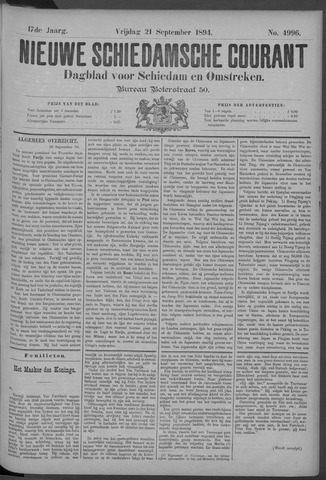 Nieuwe Schiedamsche Courant 1894-09-21