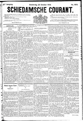 Schiedamsche Courant 1905-10-26