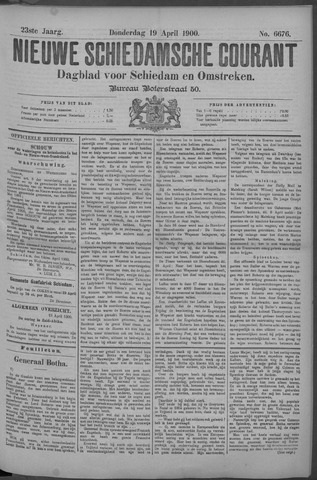 Nieuwe Schiedamsche Courant 1900-04-19