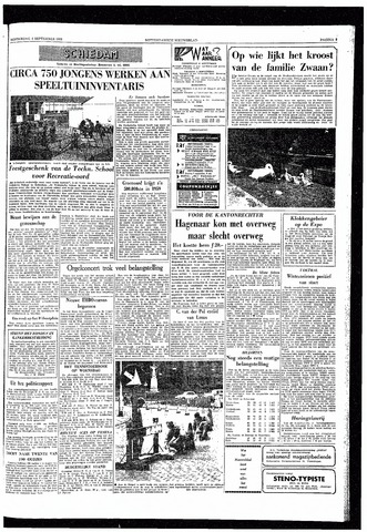 Rotterdamsch Nieuwsblad / Schiedamsche Courant / Rotterdams Dagblad / Waterweg / Algemeen Dagblad 1958-09-04