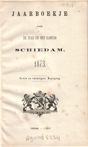 Schiedams Jaarboek 1873-01-01