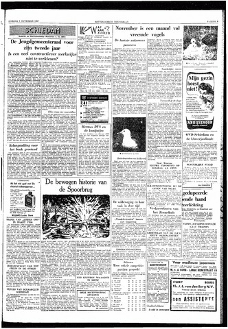 Rotterdamsch Nieuwsblad / Schiedamsche Courant / Rotterdams Dagblad / Waterweg / Algemeen Dagblad 1957-11-05