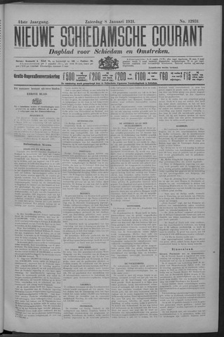 Nieuwe Schiedamsche Courant 1921-01-08