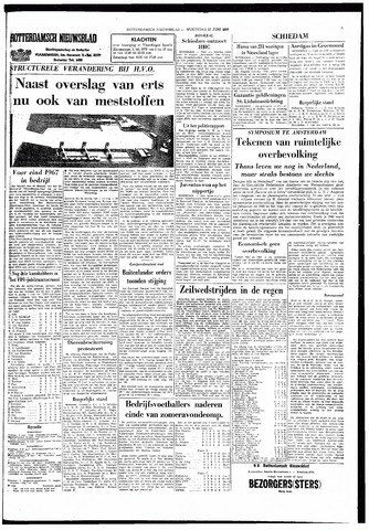 Rotterdamsch Nieuwsblad / Schiedamsche Courant / Rotterdams Dagblad / Waterweg / Algemeen Dagblad 1966-06-22