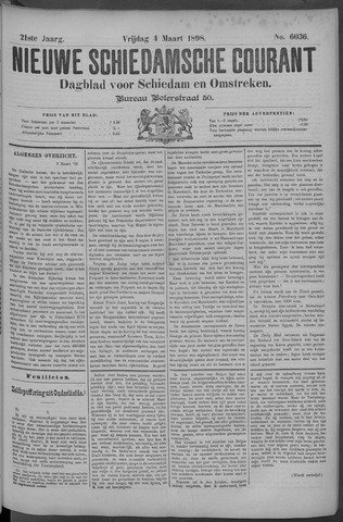 Nieuwe Schiedamsche Courant 1898-03-04