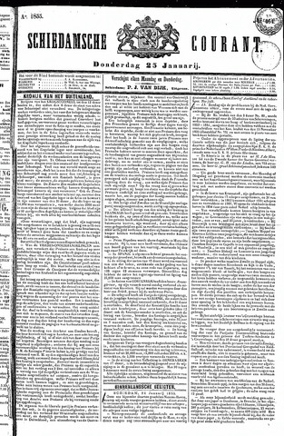 Schiedamsche Courant 1855-01-25