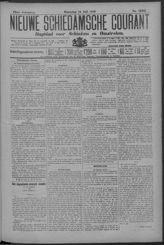 Nieuwe Schiedamsche Courant 1919-07-14