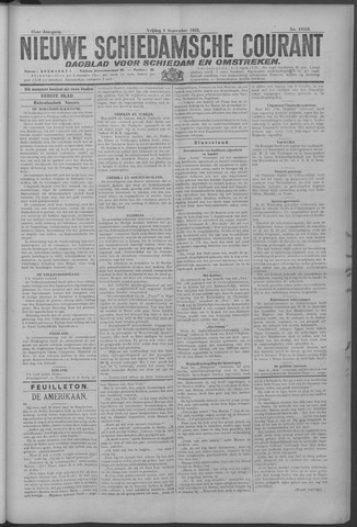 Nieuwe Schiedamsche Courant 1922-09-01