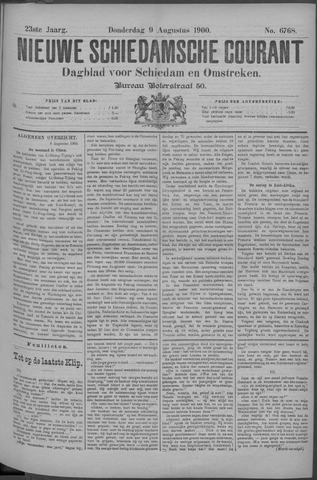 Nieuwe Schiedamsche Courant 1900-08-09