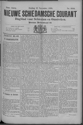 Nieuwe Schiedamsche Courant 1898-11-13