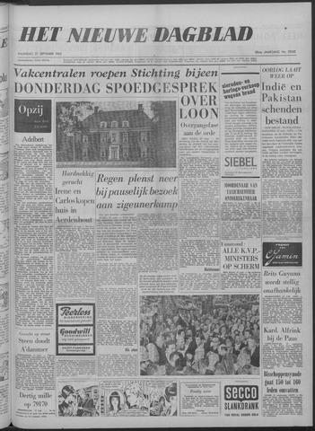 Nieuwe Schiedamsche Courant 1965-09-27