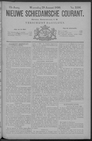 Nieuwe Schiedamsche Courant 1890-01-29