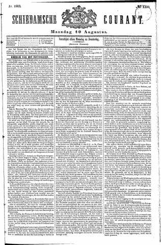 Schiedamsche Courant 1863-08-10