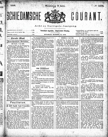 Schiedamsche Courant 1884-06-09