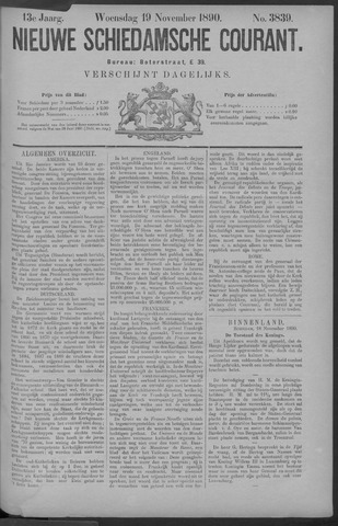 Nieuwe Schiedamsche Courant 1890-11-19