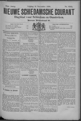Nieuwe Schiedamsche Courant 1898-11-11