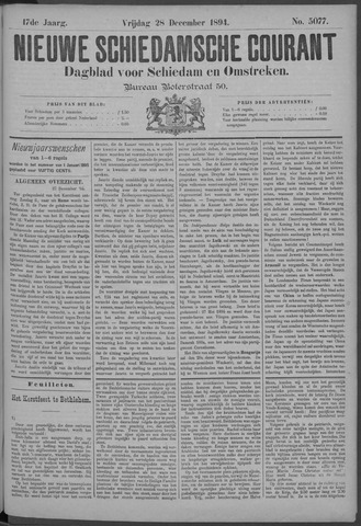 Nieuwe Schiedamsche Courant 1894-12-28