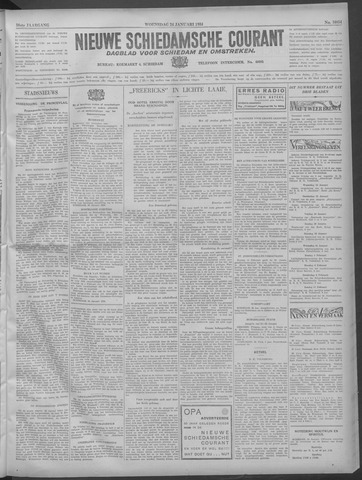 Nieuwe Schiedamsche Courant 1934-01-24