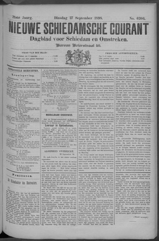 Nieuwe Schiedamsche Courant 1898-09-27