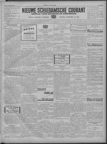 Nieuwe Schiedamsche Courant 1934-07-06