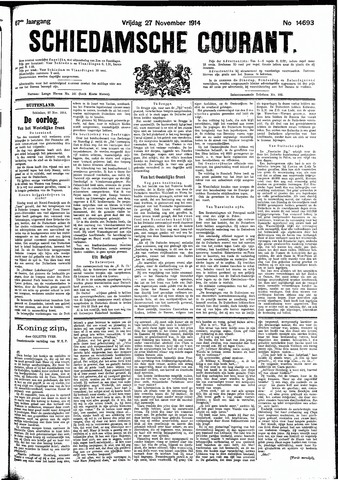 Schiedamsche Courant 1914-11-27