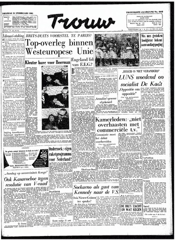 Trouw / De Rotterdammer 1961-02-24