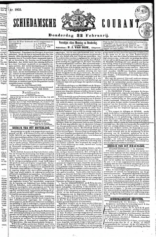 Schiedamsche Courant 1855-02-22