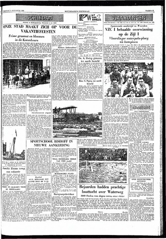 Rotterdamsch Nieuwsblad / Schiedamsche Courant / Rotterdams Dagblad / Waterweg / Algemeen Dagblad 1958-08-05