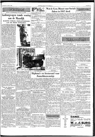 Rotterdamsch Nieuwsblad / Schiedamsche Courant / Rotterdams Dagblad / Waterweg / Algemeen Dagblad 1958-07-15