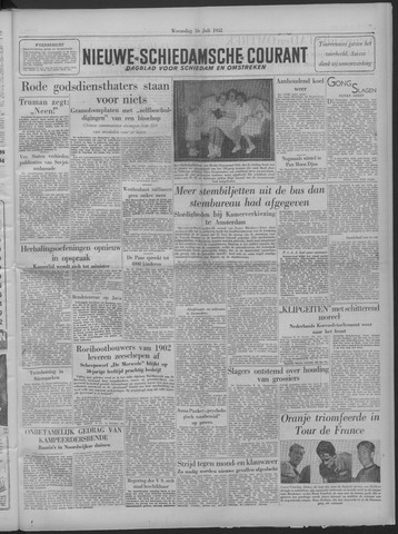Nieuwe Schiedamsche Courant 1952-07-16