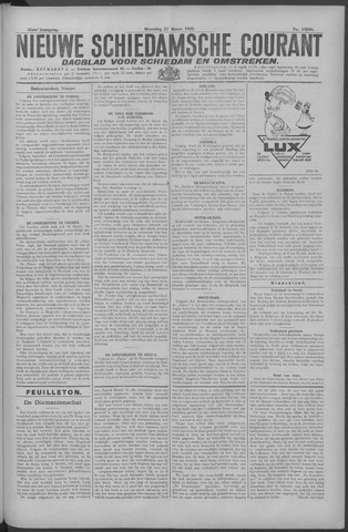 Nieuwe Schiedamsche Courant 1922-03-27