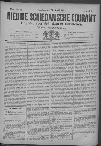 Nieuwe Schiedamsche Courant 1894-04-26