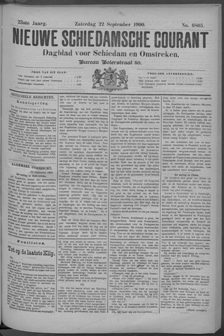 Nieuwe Schiedamsche Courant 1900-09-22