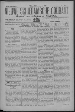 Nieuwe Schiedamsche Courant 1919-09-12