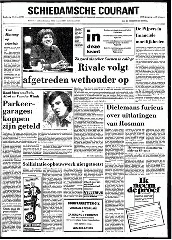 Rotterdamsch Nieuwsblad / Schiedamsche Courant / Rotterdams Dagblad / Waterweg / Algemeen Dagblad 1981-02-05
