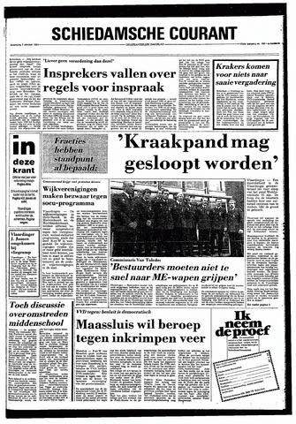 Rotterdamsch Nieuwsblad / Schiedamsche Courant / Rotterdams Dagblad / Waterweg / Algemeen Dagblad 1981-10-07