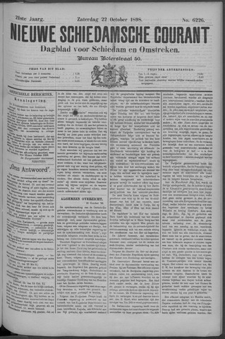 Nieuwe Schiedamsche Courant 1898-10-22